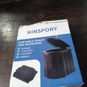 Kinspory Portable Collapsible Camping Travel Car Toilet Festival Fishing